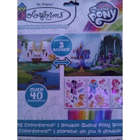 My Little Pony Colorforms Sticker Story Adventure - 40 Reusable Stickers 2-Pack - Picture 3 of 3